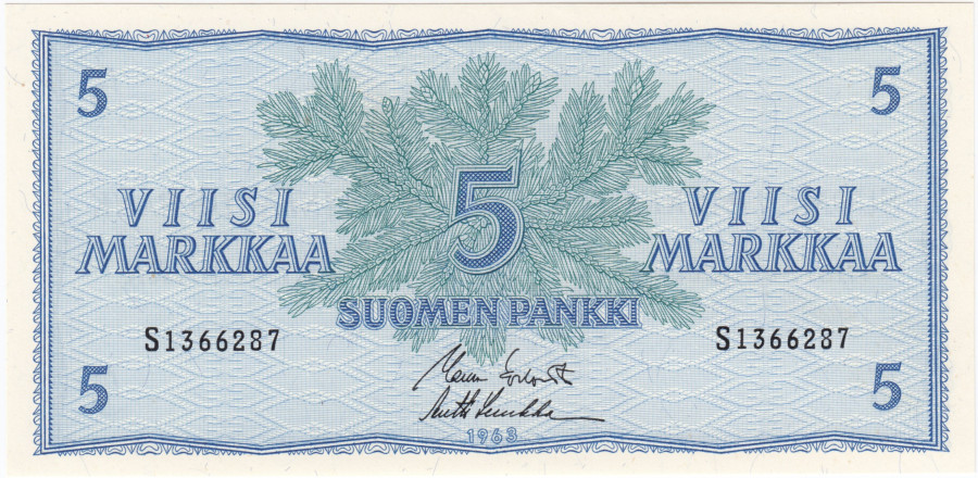 5 Markkaa 1963 S1366287